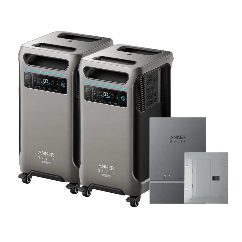 Anker SOLIX F3800 Plus 2 Home Backup Kit – 3840Wh with Full Panel Integration & Sub-Panel Support