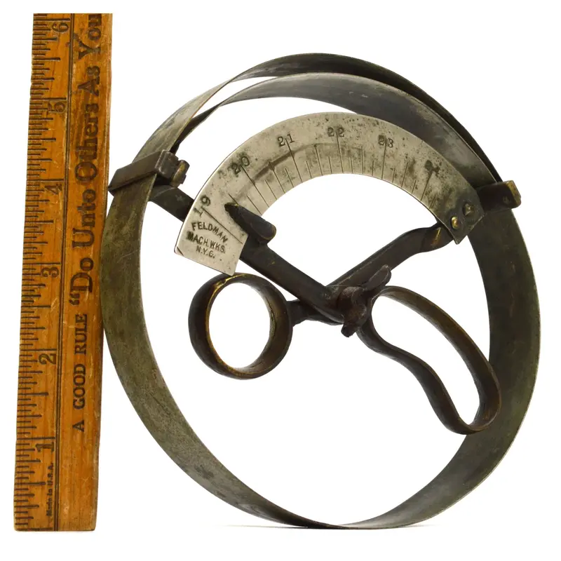 Antique Adjustable Hat Sizer – Feldman Mach Works, NYC Millinery Tool