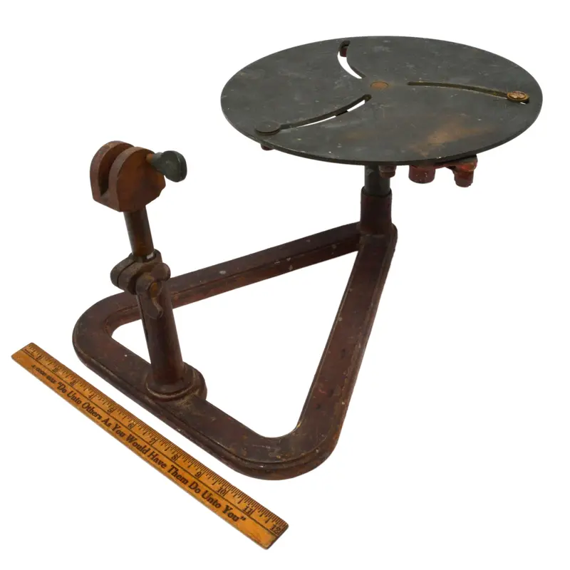 Antique Cast Iron Potter’s Wheel – Industrial Salvage Piece for Steampunk or Restoration