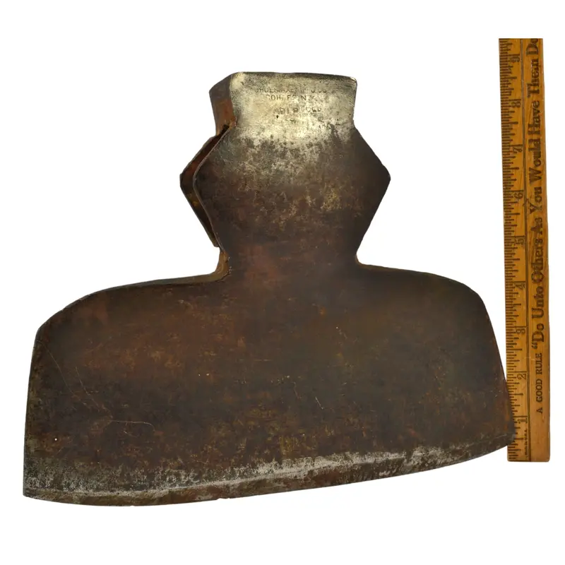 Antique “COHOES MFG. CO” (D. Simmons) BROAD/HEWING AXE Rare “PITTSBURGH PATTERN”