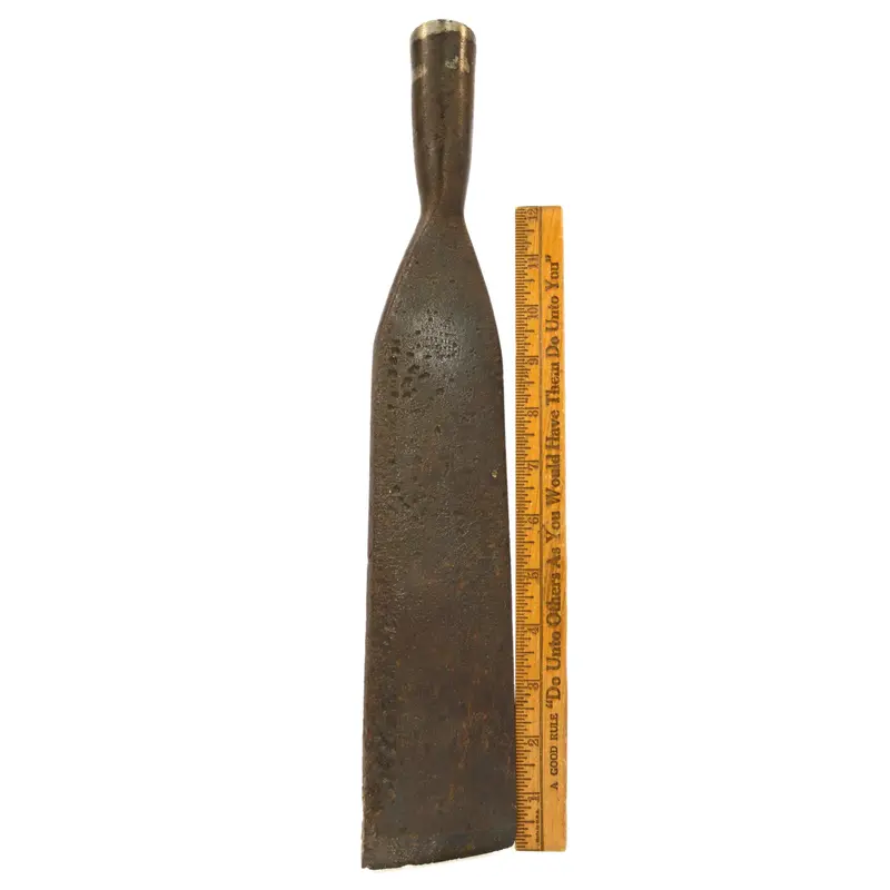 Antique Framing Socket Slick – 2-7/8″, Maker Unknown, Marked “M. COX & CO.”, Timberwork Chisel