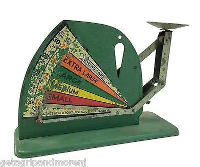 Antique Jiffy-Way Metal Egg Grading Scale – Farm Tool Collectible