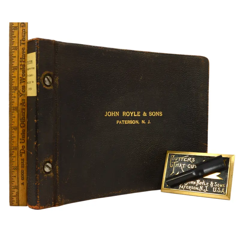 Antique Machinist Reference Lot — Original Manuals, Photos, and Cutting Tool Samples from J. Royle