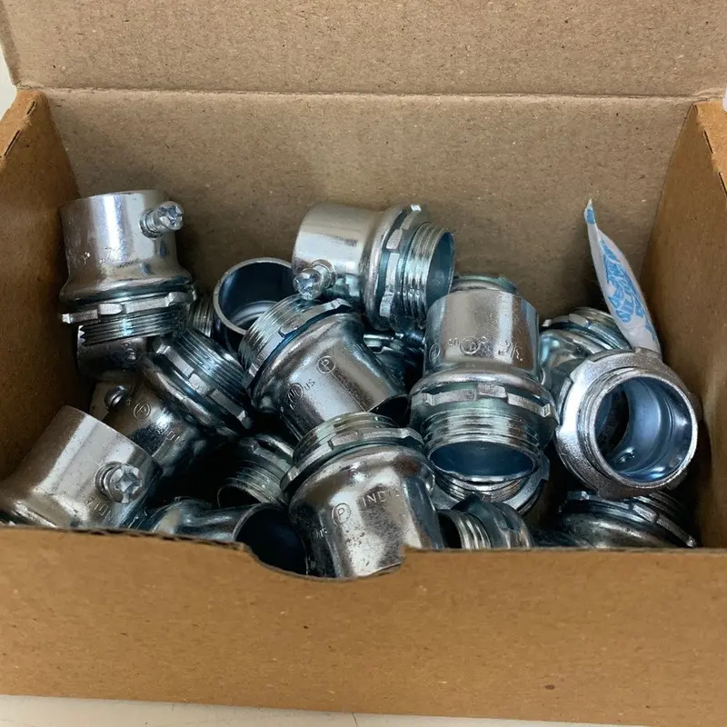 Appleton 4075S 3/4″ Screw-Type EMT Connector – Zinc-Plated, 20-Pack, Factory Fresh