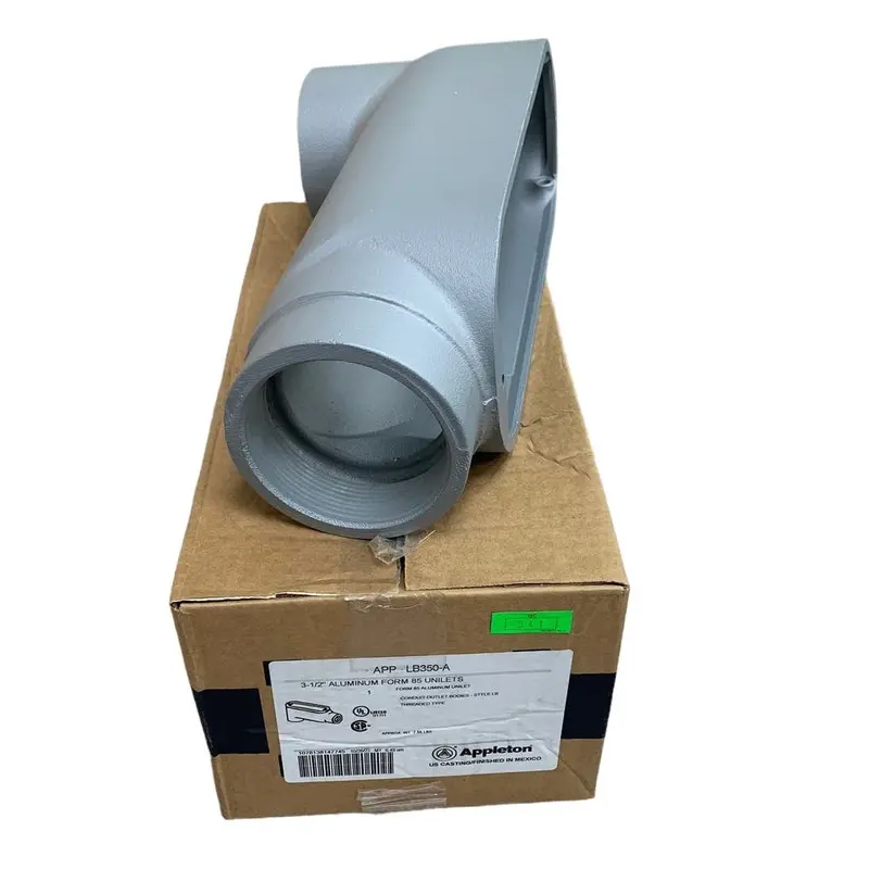 Appleton Form 85 LB350A Aluminum Unilets Conduit Body — 3.5″ Rigid Threaded