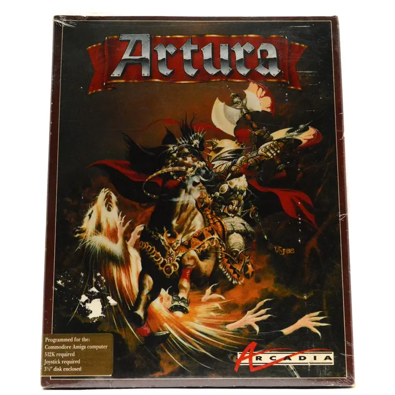 Arcadia-Published Amiga Game ‘Artura’ – Volume 1 of 2, 512K, Factory Sealed, 1989