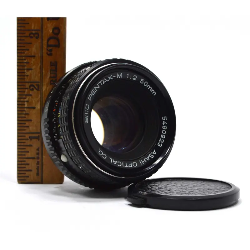 Asahi Optical Co. SMC Pentax-M 50mm f/2 Lens – K-Mount, Excellent Cosmetic Condition