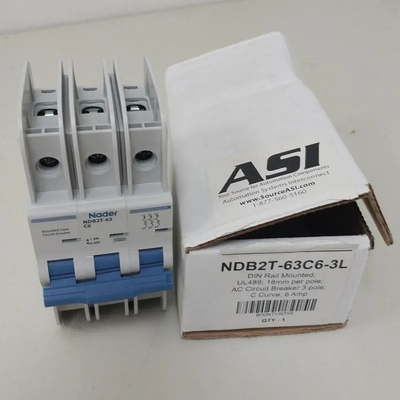 ASI Nader NDB2T-63C6-3L 3-Pole Molded Case Circuit Breaker – 63A