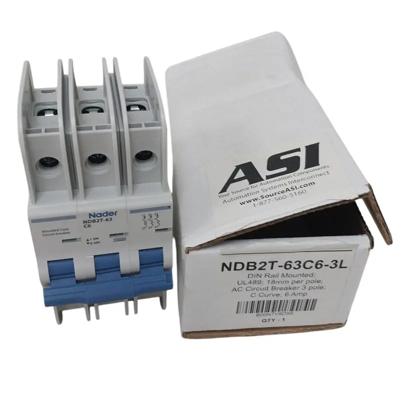 ASI Nader NDB2T-63C6-3L Molded Case Circuit Breaker – 3-Pole, 63A