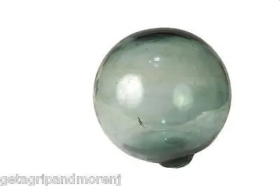 Authentic Japanese Glass Fishing Float – 38″ / 11″ Size, Marked ‘No Net’, Vintage Maritime Artifact