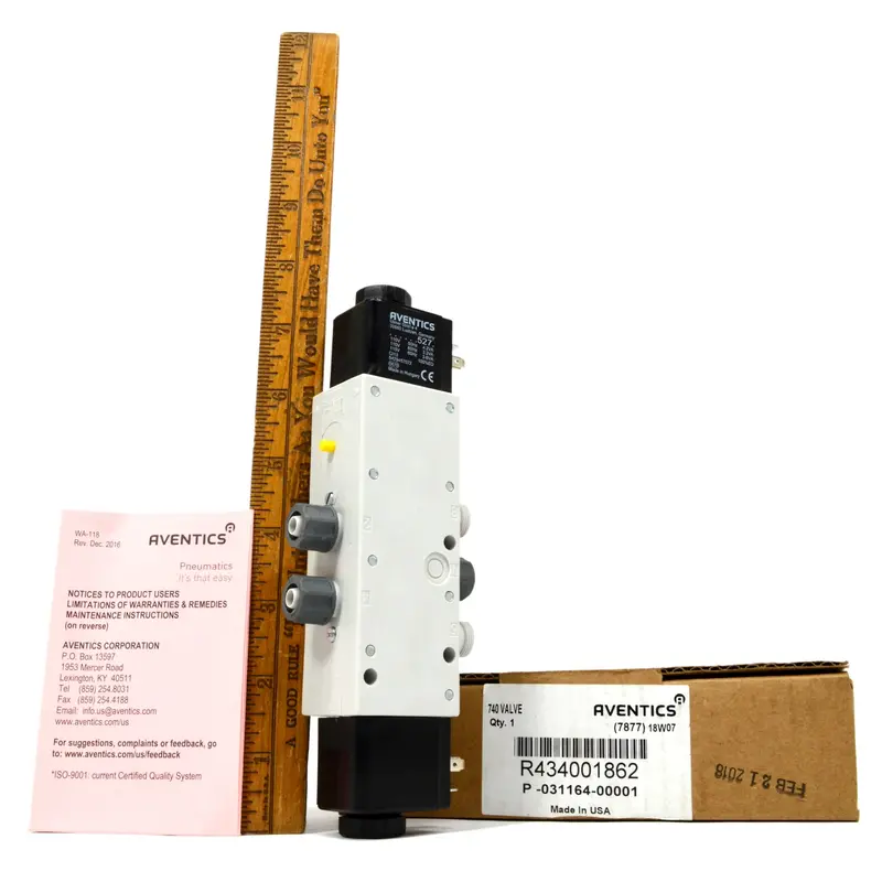 Aventics 740 Series 5/4-Way Pneumatic Valve R434001860 – New, Two Available