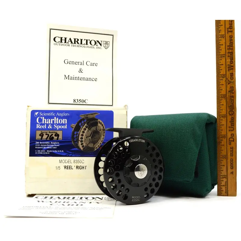 Brand-New Charlton 8350C Reel & Spool — Mint Condition in Original Packaging, Right-Hand 1:5