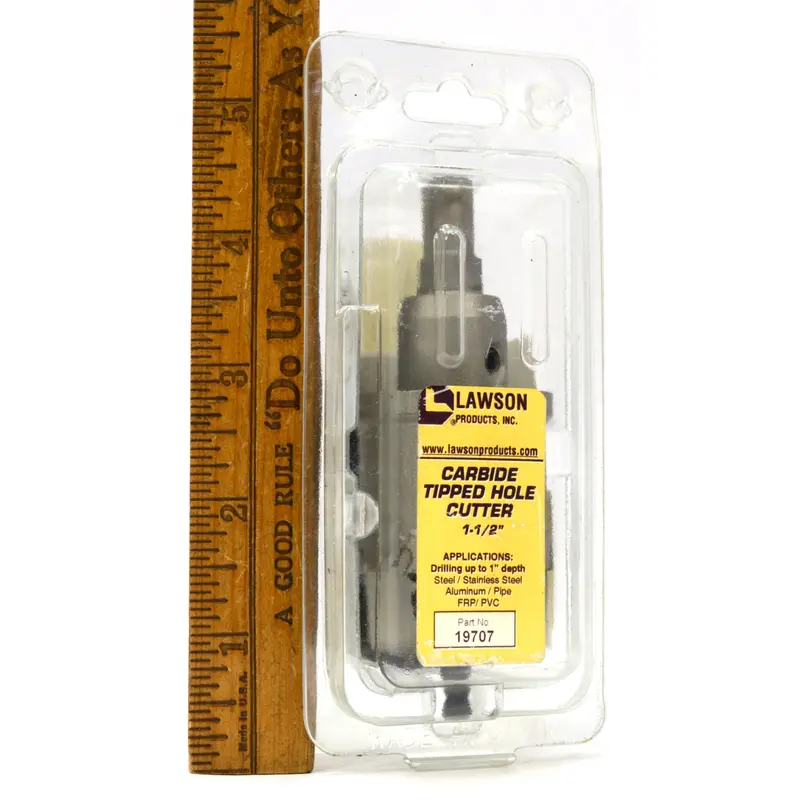 Brand-New Lawson Carbide-Tipped Hole Cutter – 1-1/2″, Part No. 19707, Never-Used