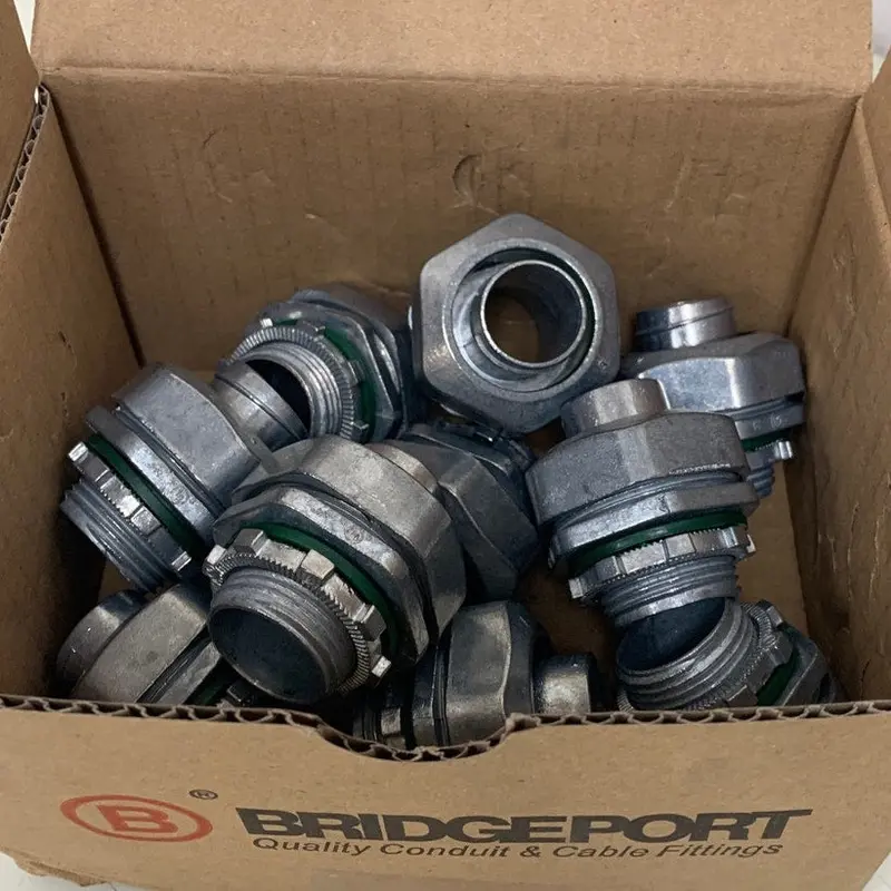 Bridgeport 431-LT2 3/4″ Liquid-Tight Connector – 10-Pack, Original Box, UL Listed