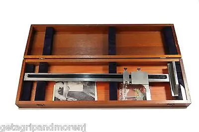 Brown & Sharpe 1–19 Inch Vernier Height Gauge – Precision Measuring Tool with Case