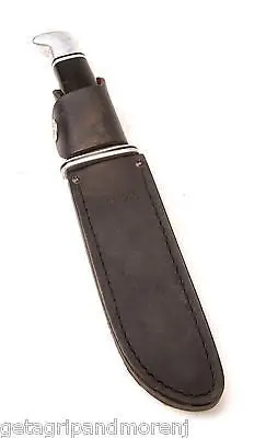 BUCK 119BKS Fixed-Blade Hunting Knife — Black Phenolic Handle with Sheath, Special Edition