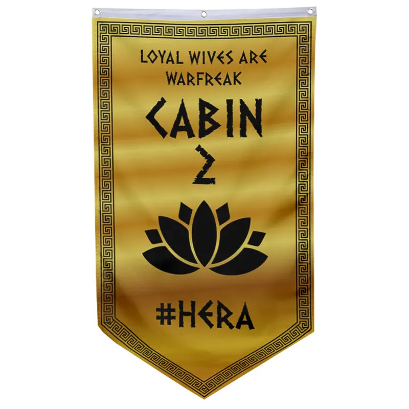 Camp Half-Blood Cabin 2 Hera Pennant Flag – Queen of Gods Banner