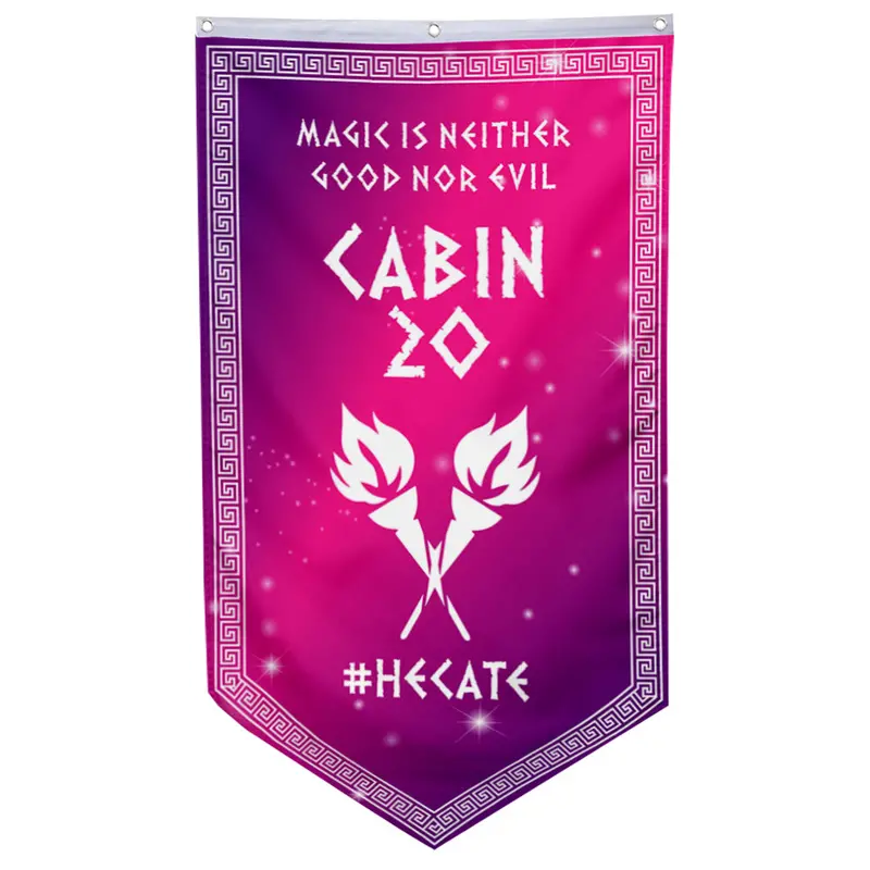 Camp Half-Blood Cabin 20 Hecate Pennant – Mythology-Themed Banner