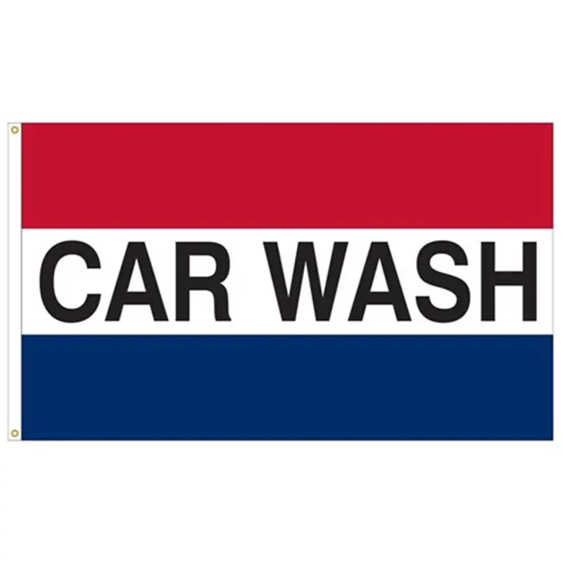 Car Wash Business Banner – Indoor & Outdoor Message Flag