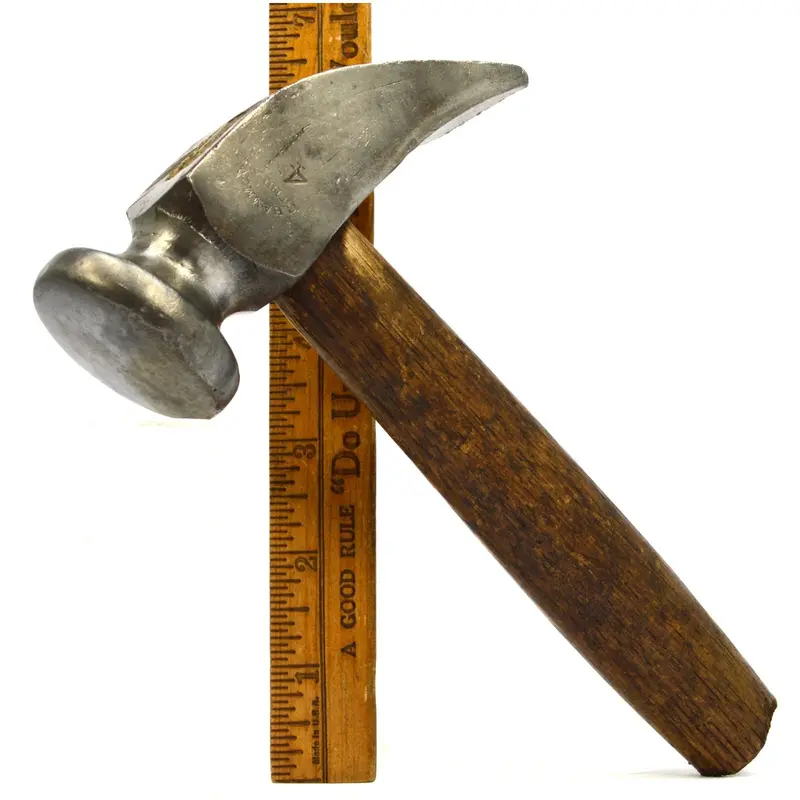 Charles Hammond No. 4 Cobblers Hammer – Philadelphia-Made Shoemaking Tool, Antique Iron Forging