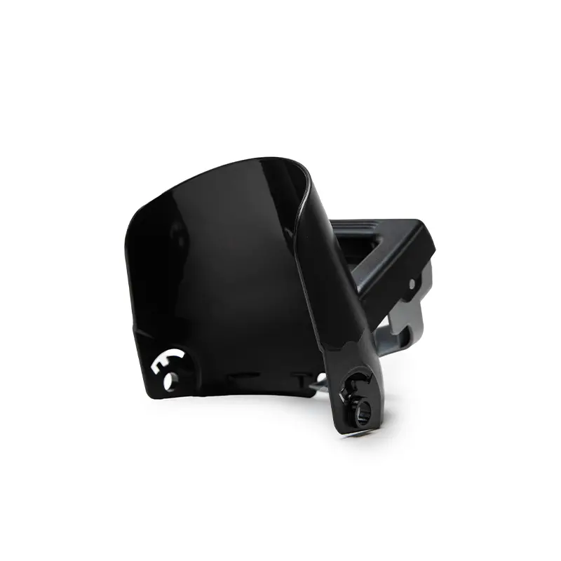 Chute Deflector with Secure Locking Handle