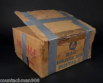 Civil Defense CD V-777 Radiation Detection Kit – Authentic Cold War-Era Operational Set