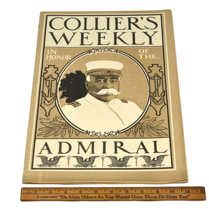 Collier’s Weekly, October 14, 1899 – Commemorative Issue Honoring the Admiral, Wardé Traver Illustration