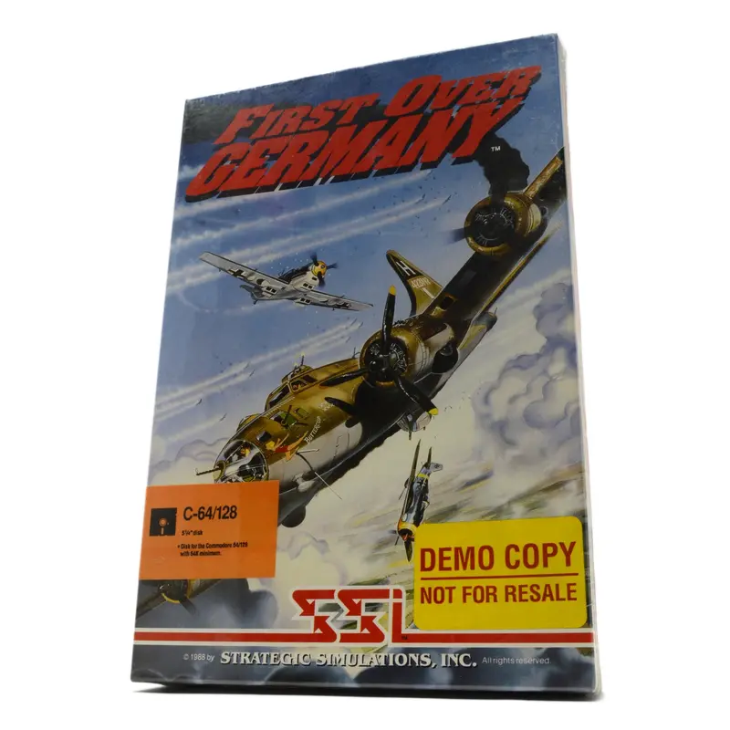 Commodore 64/128 First Over Germany – Unopened WWII Flight Combat Game