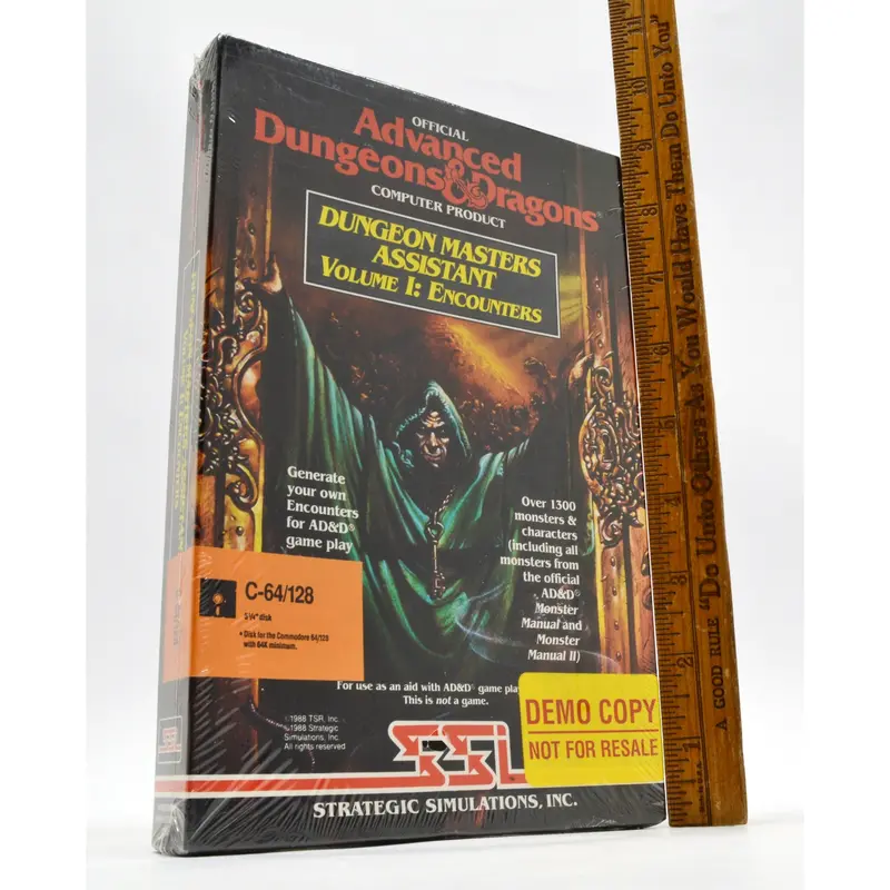 Commodore 64/128 Volume I: Encounters – Sealed D&D Encounter Generator (Demo)