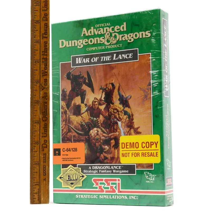 Commodore 64/128 War of the Lance – Sealed Dragonlance D&D Adventure (Demo)