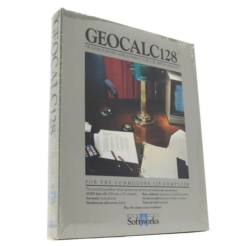 Commodore C128 GeoCalc 128 – GEOS Spreadsheet Application (Sealed)