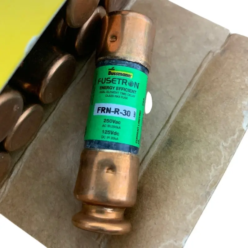 Cooper Bussmann FRN-R-30 Class RK5 Time-Delay Fuses – 10-Pack, 30A, New in Box