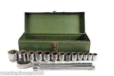 Craftsman 15-Piece 3/4″ Drive Socket Set – Heavy-Duty Mechanics Kit with Steel Storage Box