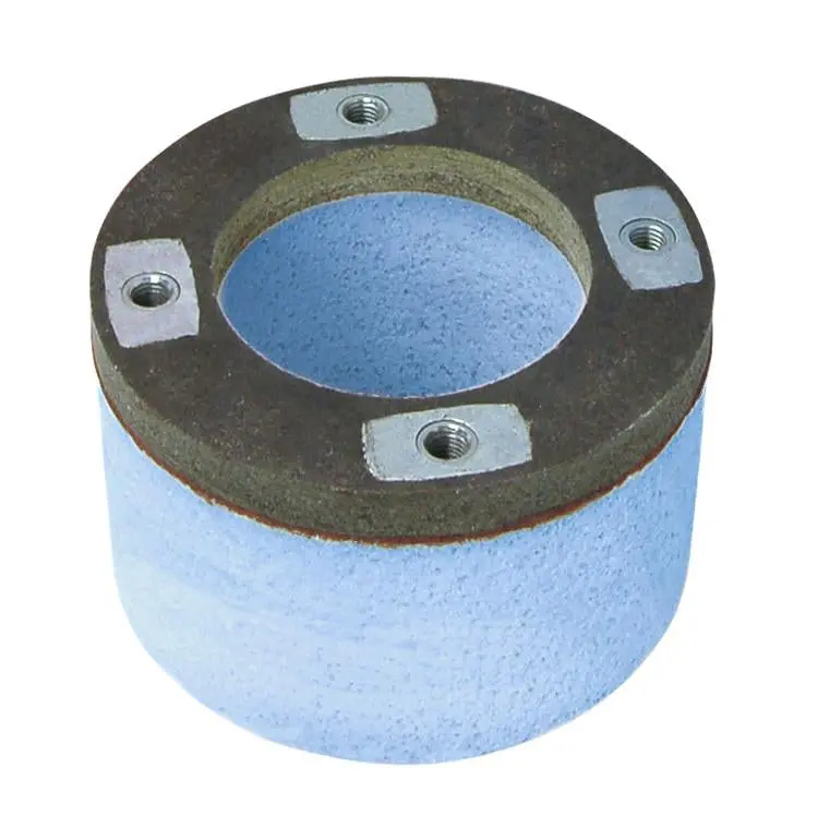 Cylinder Grinding Wheel – 12-Inch Diameter, 4-Inch Width, Nut-Insert Mounting, 46 Grit