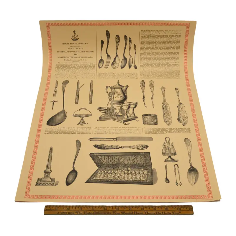 Derby Silver Company Ad – Vintage 1971 Tableware Marketing Print, 17″ × 22.5″
