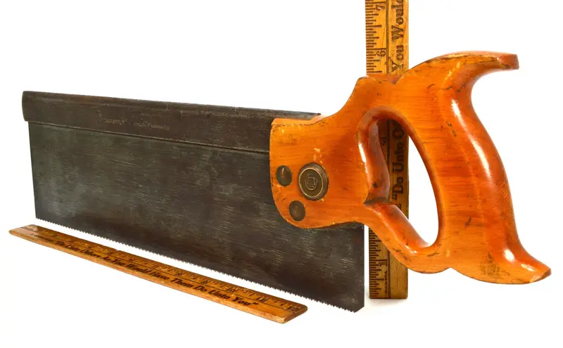 Disston & Sons No. 4 Back Saw – 14″, 13 TPI, Tenon/Miter Use, Circa 1940–1947, Excellent Used Condition