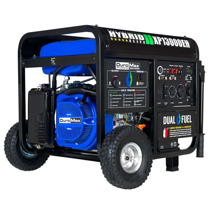 DuroMax XP13000EH 13,000W Dual-Fuel Portable Generator — Gas & Propane Powered
