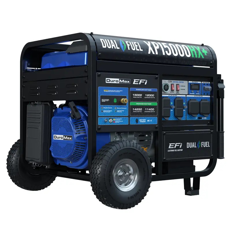 DuroMax XP15000HX+ 15,000W Dual-Fuel EFI Generator – Electric Start, High Efficiency & Versatility