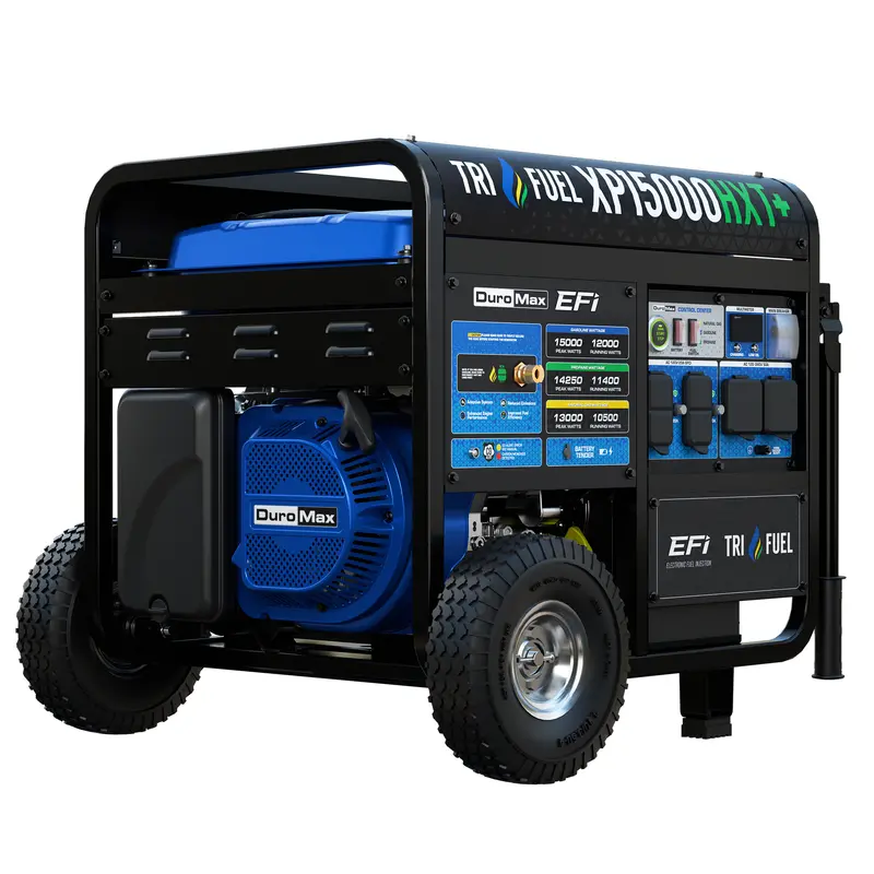 DuroMax XP15000HXT+ 15,000W Tri-Fuel EFI Generator – Electric Start, High Torque & Emissions-Compliant