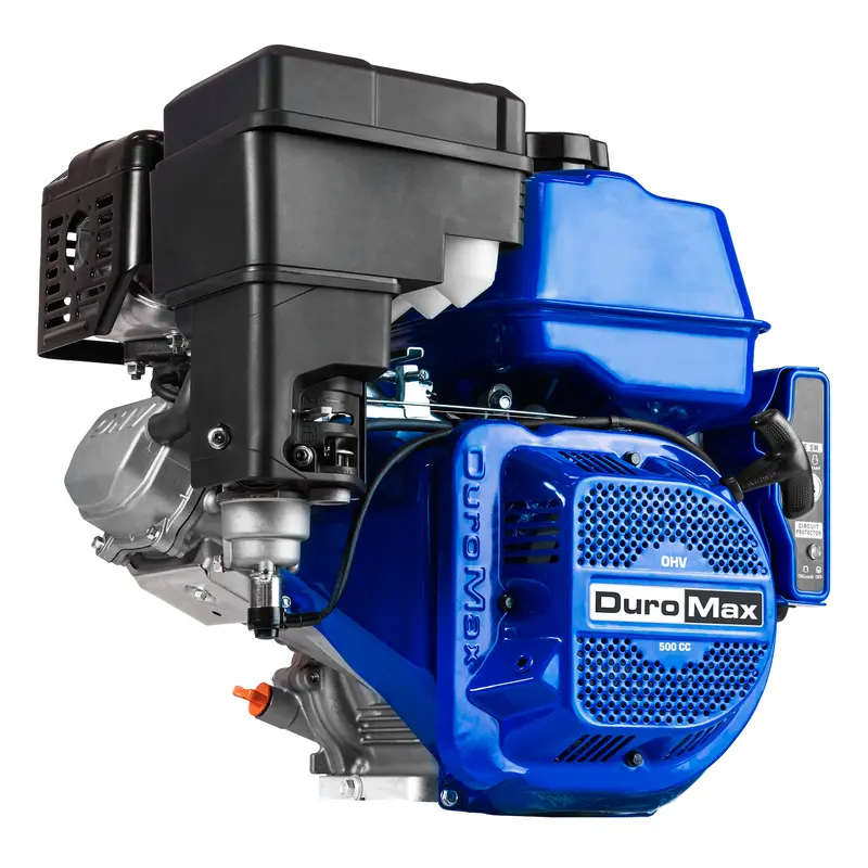 DuroMax XP20HPE 500cc Horizontal Shaft Gas Engine — Recoil & Electric Start, 1-Inch Output