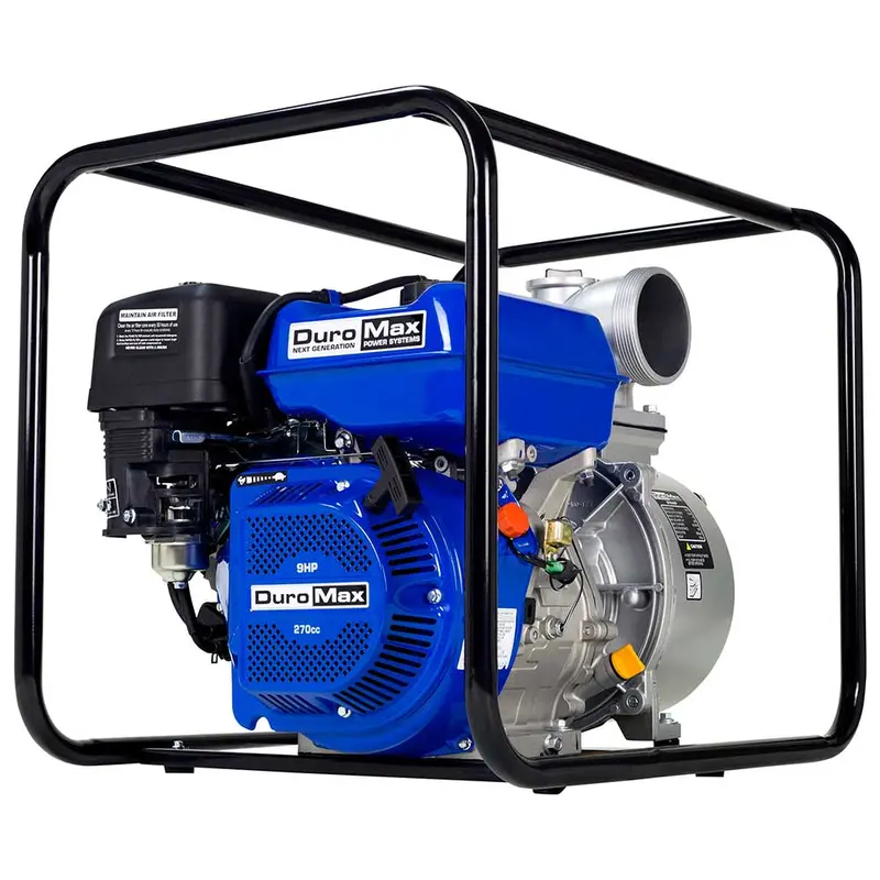 DuroMax XP904WP 427 GPM Portable Water Pump — 4-Inch Discharge, Heavy-Duty Gas Engine