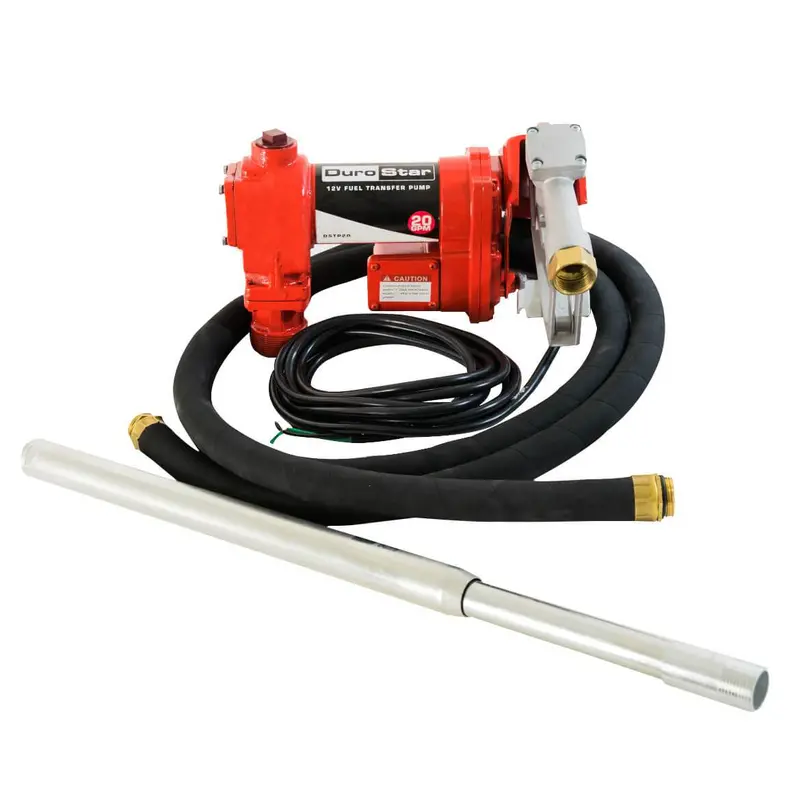 DuroStar DSTP20 12V 20 GPM Cast Iron Fuel Transfer Pump with Ball Bearings