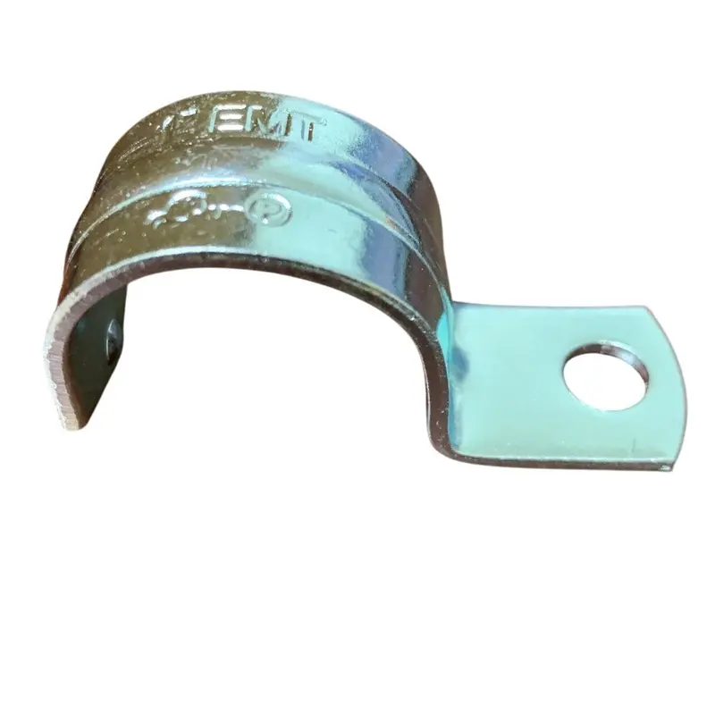 Eaton 202 Pipe Strap Clamp – 1-Inch Snap-On EMT Mount, Single-Hole Design, 100-Unit Box