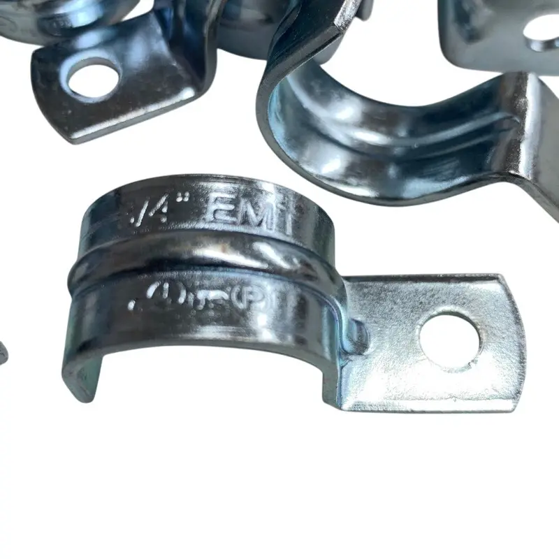 Eaton 3/4″ Snap-On EMT Pipe Straps – One-Hole Metal Clamps, 100-Pack, New