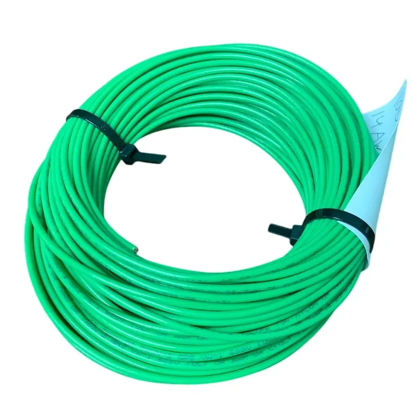 Encore Corp 14 AWG Green THHN/THWN Stranded Copper Wire – 100-Foot Roll, Open Box