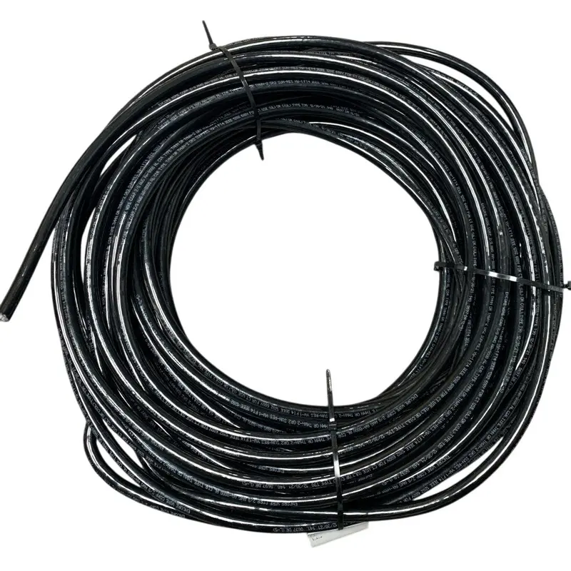 Encore Wire 2/0 AWG Black Stranded Aluminum Electrical Cable – 100-Foot Roll