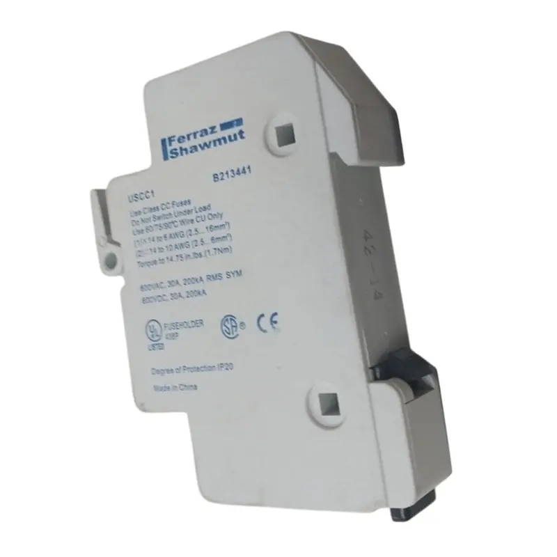 Ferraz Shawmut UltraSafe USCC1 Fuse Holder – 600V, 30A, B213441 Model, Open Box
