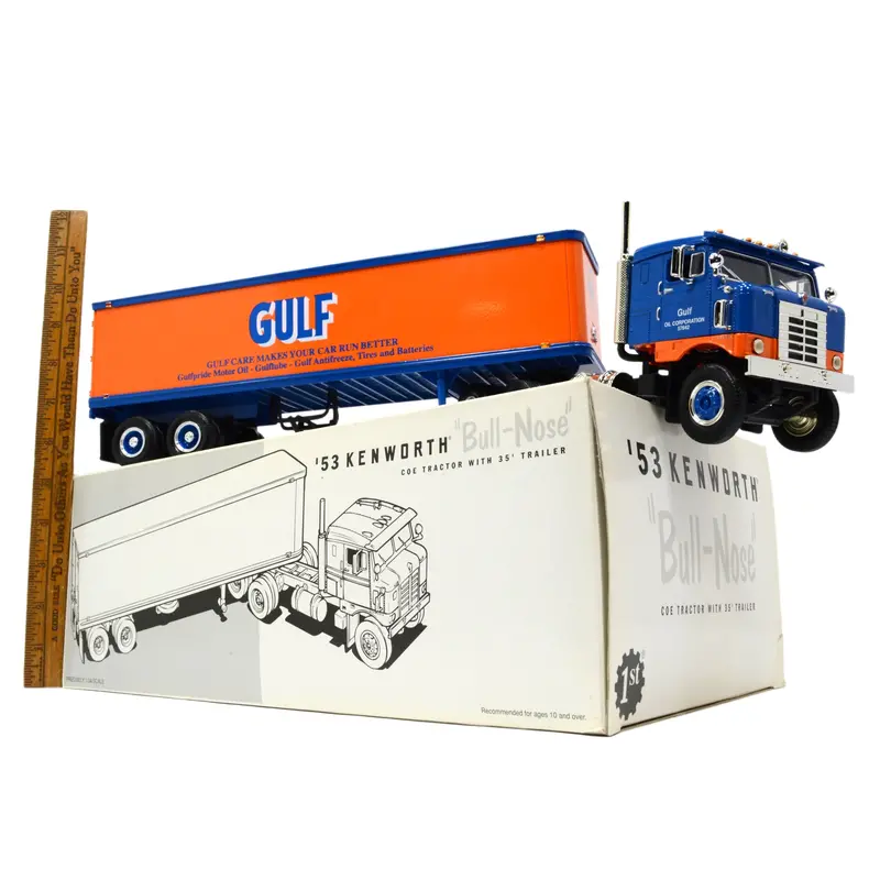 First Gear 1:34 Kenworth Bull-Nose COE Tractor – Gulf Branded Diecast Model