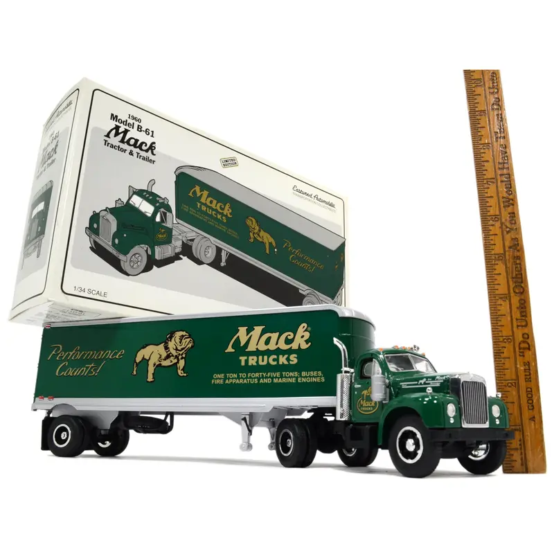 First Gear 1:34 Mack B-61 Bulldog Tractor and Trailer – Missouri Edition Diecast