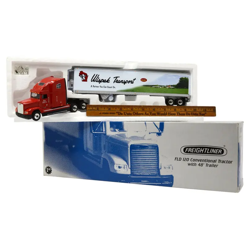 First Gear 1:54 Freightliner FLD 120 Conventional Tractor-Trailer – Wispak Diecast